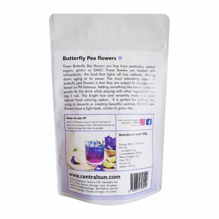 Butterfly Pea flowers 25g Anchan Tea Centralsun
