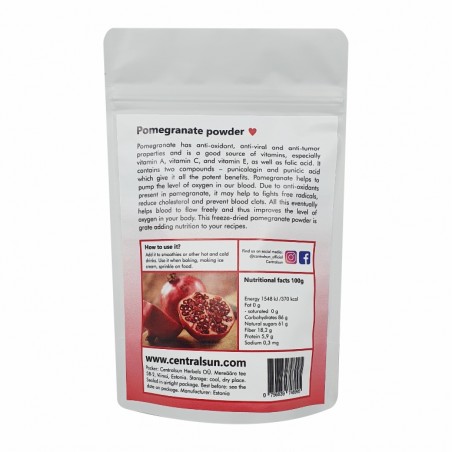 Порошок сублимированного граната 100g