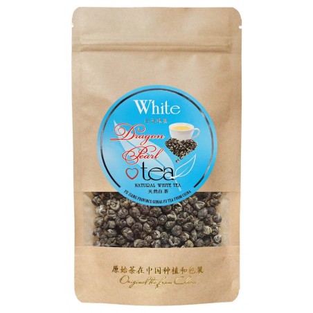 „DRAGON PEARL” White tea - Ekskluzīva Ķīnas Baltā tēja „Pūķa pērle”, 100g paka