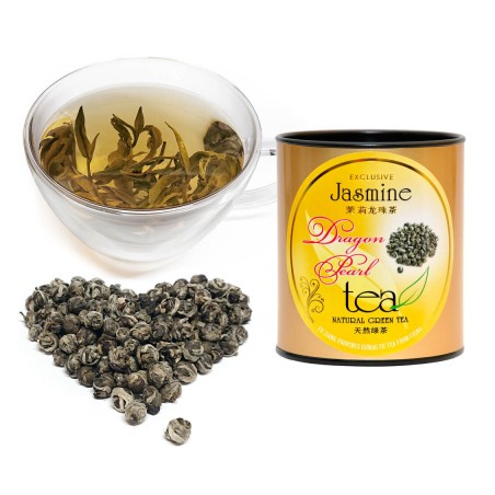 DRAGON PEARL Ekskluzīva Ķīnas Jasmīnu Zaļā tēja „Pūķa pērle”, PT 150g