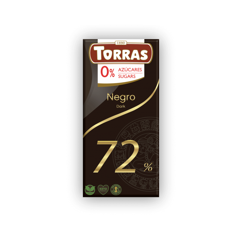 Tumšā šokolāde Negro 72%, Torras, 75 g Tumšā šokolāde Negro 72%, Torras, 75 g