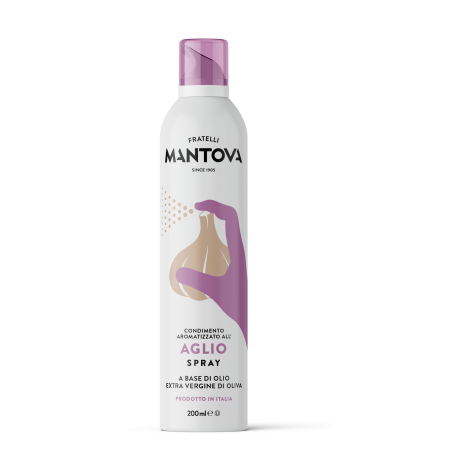 MANTOVA Izsmidzināma Extra Virgin olīveļļa ar ķiploku 200ml