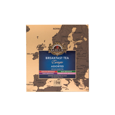 Чай черный ЕВРОПЕЙСКИЙ ЗАВТРАК Ассорти 40ПАК 80g Basilur