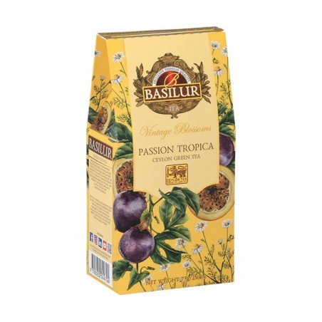 Green tea VINTAGE BLOSSOMS Passion Tropica 75g BASILUR