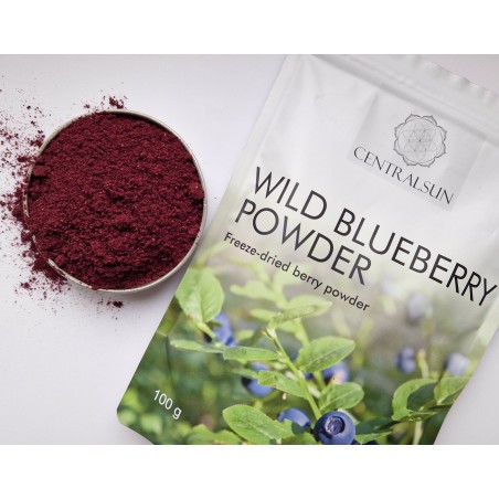 Liofilizēto meža melleņu pulveris 100 g Centralsun