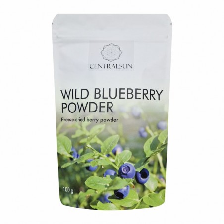 Liofilizēto meža melleņu pulveris 100 g Centralsun