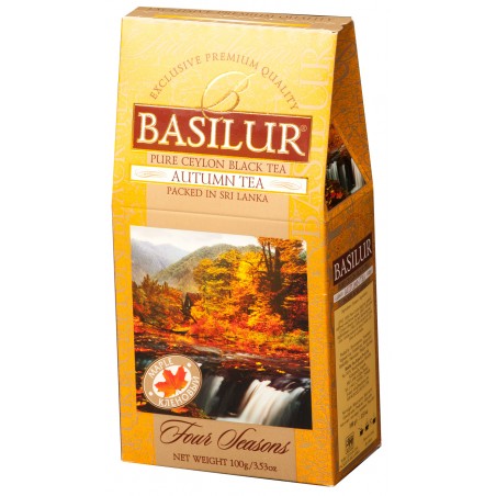 BASILUR AUTUMN TEA melna tēja 100G 4 Seasons kartona pac.