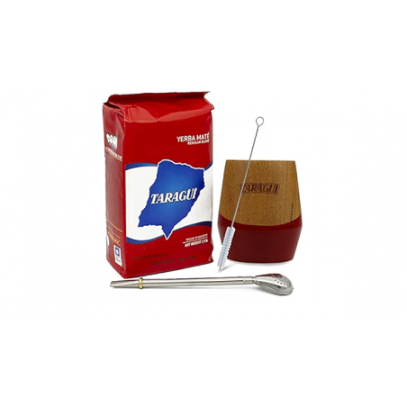 Taragui set Traditional 500g + Kalabasa + bombilla, for yerba mate