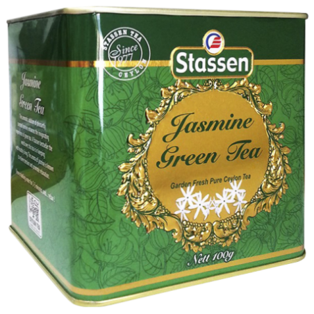 Stassen Jasmine Green tea 100g tin