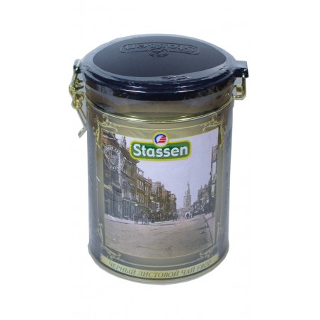 Stassen Ceilonas FBOP lapu melna tēja 300g metāla skārdene