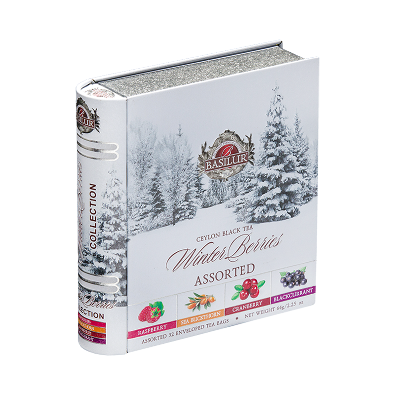 “WINTER BERRIES” 30 пакетиков чай в железной подарочной упаковке BASILUR 64 г “WINTER BERRIES” 30 пакетиков чай в железной подарочной упаковке BASILUR 64 г