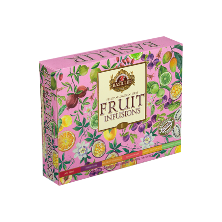 Augļu tējas asorti Dāvanu iepakojumā 60 paciņas, 120g Basilur Fruit Infusions Vol II (kartona iepak.)