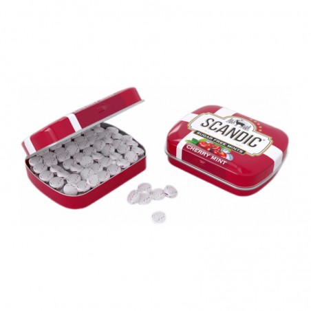 Cukuru nesaturošas pastilas Scandic Fresh Cherry Mint ķiršu piparmētru 14g