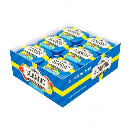 Пастилки без сахара Scandic Fresh Citrus Mix цитрусовый микс 14 г