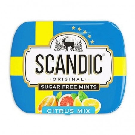 Пастилки без сахара Scandic Fresh Citrus Mix цитрусовый микс 14 г