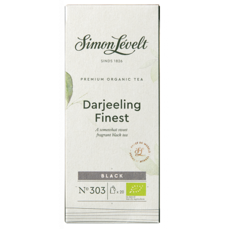 Simon Lévelt organiskā melnā tēja Darjeeling Finest 40g bio, 20 tējas paciņas