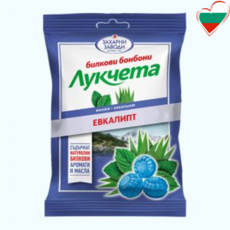 Пастилки Лукчета со вкусом эвкалипта 75г