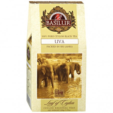 Leaf of Ceylon black tea UVA (carton) 100g Basilur