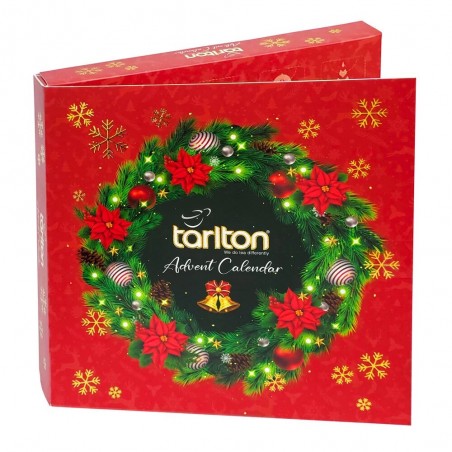Christmas Advent calendar with 24 pyramid tea bags Tarlton, 24x2g
