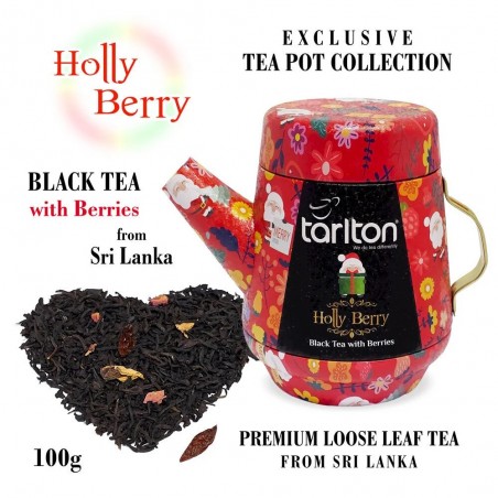 Holly Berry Black loose leaf tea with Berries Tarlton, 100g