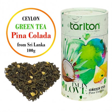 Чай зеленый крупнолистовой Пина Колада, Tarlton Love, 100г