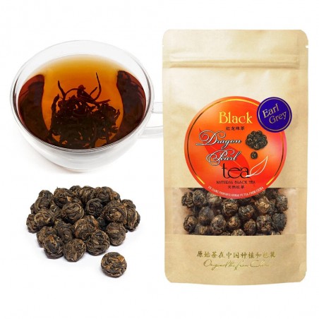 Exclusive EARL GREY „DRAGON PEARL” Chinese Black tea, 100 g GF