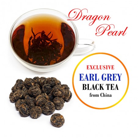 Exclusive EARL GREY „DRAGON PEARL” Chinese Black tea, 125 g GF