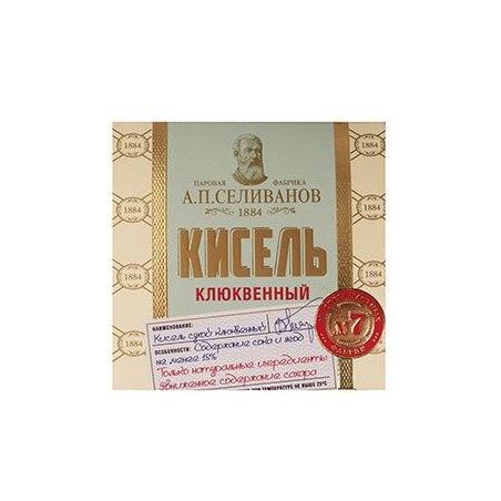 Ķīselis A.P. Selivanov Nr.7 dzērveņu 200g