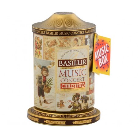 Black tea MUSIC CONCERT CHRISTMAS BASILUR 100g tin caddy Music Box