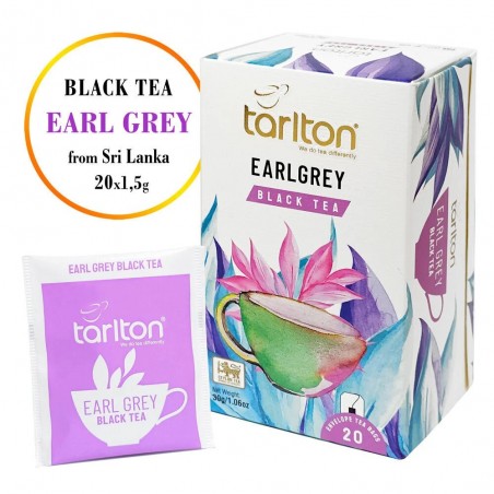 Ceylon Black Tea Earl Grey Tarlton, 1.5gx20