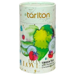 Green loose leaf tea with...