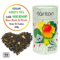 Ceylon Green tea with Soursop, Rose Buds & Petals, Tarlton Love, 100g Ceylon Green tea with Soursop, Rose Buds & Petals, Tarlton Love, 100g