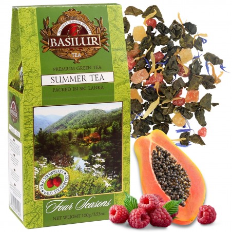 BASILUR SUMMER TEA зелёный чай 100г картон 4 Seasons