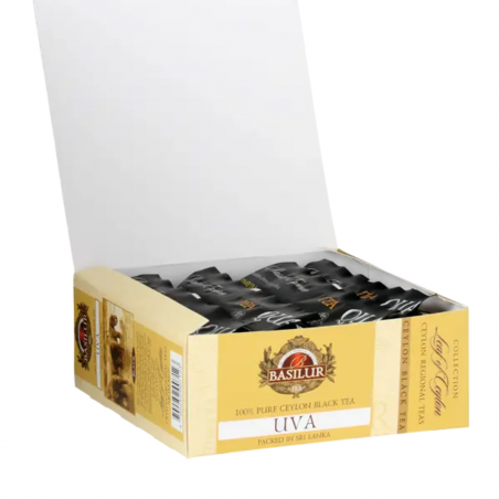 Leaf of Ceylon black tea UVA 2gx100 tea bags, 200g Basilur