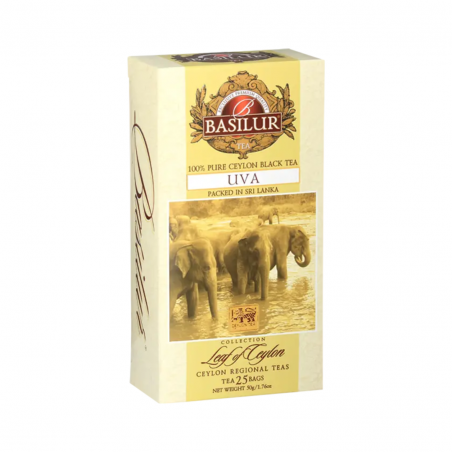 Ceilonas melnā tēja UVA Leaf of Ceylon 2gx25 paciņas, 50g Basilur