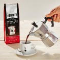 Bialetti Moka Express 6 cup 270 ml гейзерная кофеварка + Perfetto Moka Classico кофе 250g