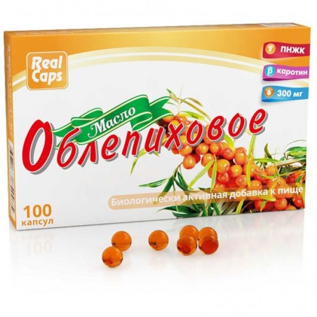 Smiltsērkšķu eļļa 300 mg Nr.100 RealCaps