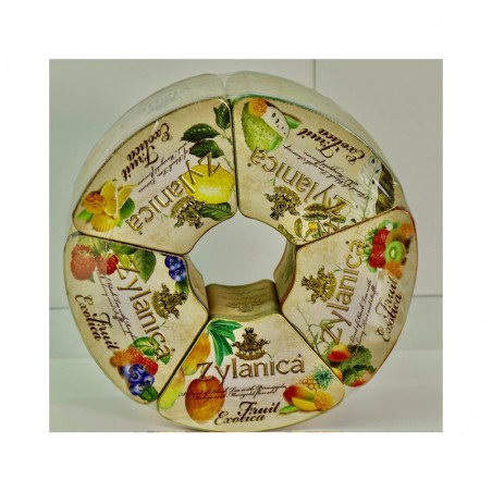 ZYLANICA FRUIT EXOTICA Коллекция фруктового чёрного чая 5 x 100г метал