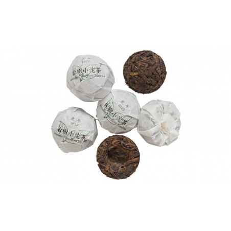2022 Ming Feng Shan Ancient Tree Ripe Pu-erh | Ming Feng Shan Gu Shu Shu Pu Er Mini Tuo Cha 5g x 5pcs GT