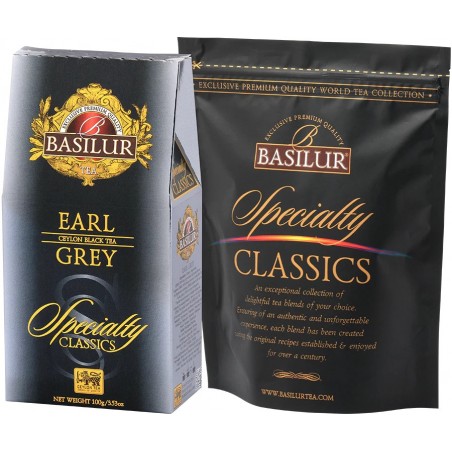 EARL GREY чёрный чай с бергамотом Specialty Classic Basilur 100г картон.упаковка