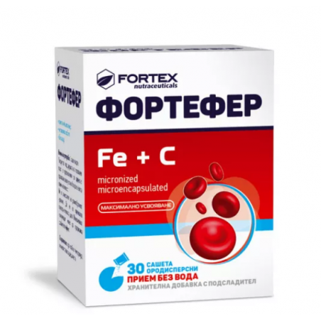 Fortefer Fe + C-vitamin powder N30 - FORTEX