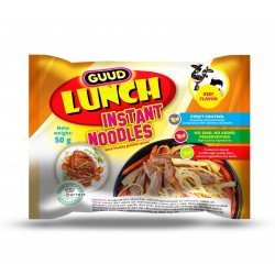 Instant noodles with beef...