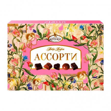 Šokolādes konfekšu komplekts "Assorti", dāvanu kastītē 249 g