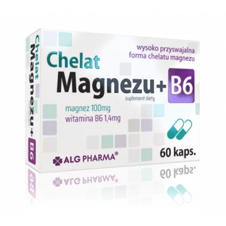 Magnesium Chelate + B6 Vitamin Capsules N60 - ALG PHARMA