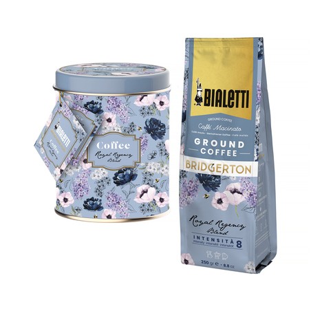 Bialetti Bridgerton Royal Regency Blend Tin Espresso Ground Coffee 250g