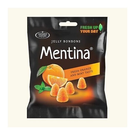 Mentina orange and mint flavored gummies 80g