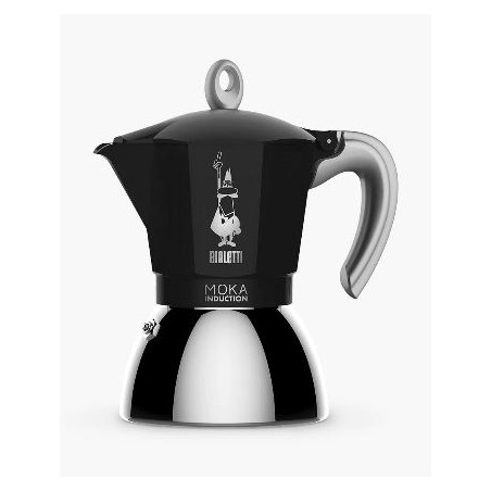 Bialetti Moka Induction 4 cup 160ml kafijas aparats melns