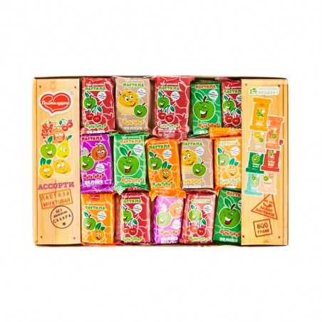 Apple pastille "Fruit assortment" Pastilushka without added sugar, 800g