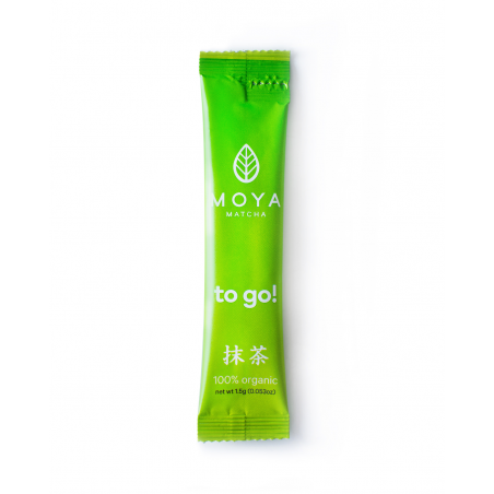 Moya Matcha To Go! Traditional 1.5g stick Japan Organic