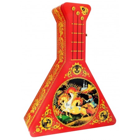 Balalaika Sarkana Muzikālā ar melno Ceilonas lielo lapu tēju (skārda) 50 g
